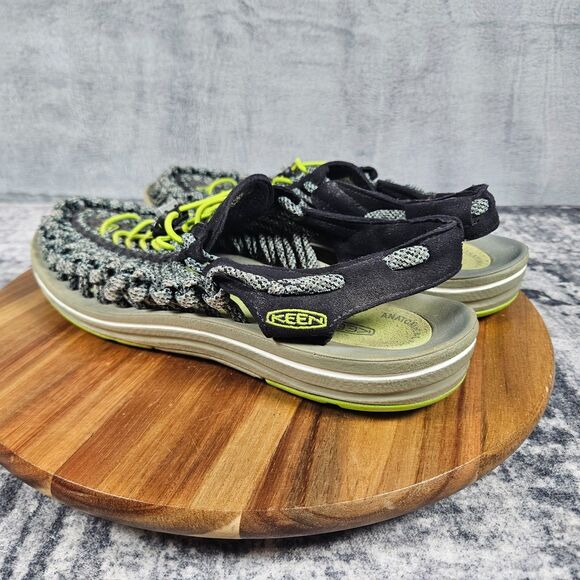Keen Uneek Mens Size 10.5 Trail Hiking Shoes Black Green Casual Slip-On Sandal main image 11